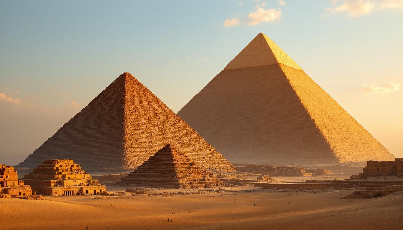 The Great Pyramid of Giza — its dimensions encode π and the Golden Ratio
