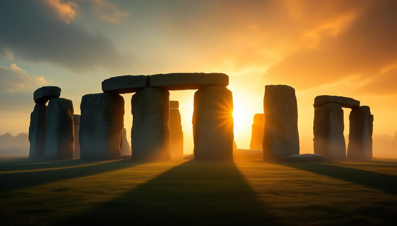 Stonehenge at dawn — one of humanity's earliest large-scale geometric constructions