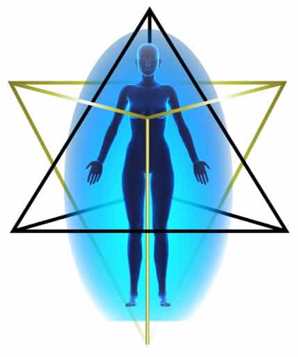 The Merkaba — star tetrahedron formed by two interlocking tetrahedra